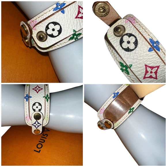 Louis Vuitton × Murakami Leather Monogram ID Bracelet - Picture 9 of 12